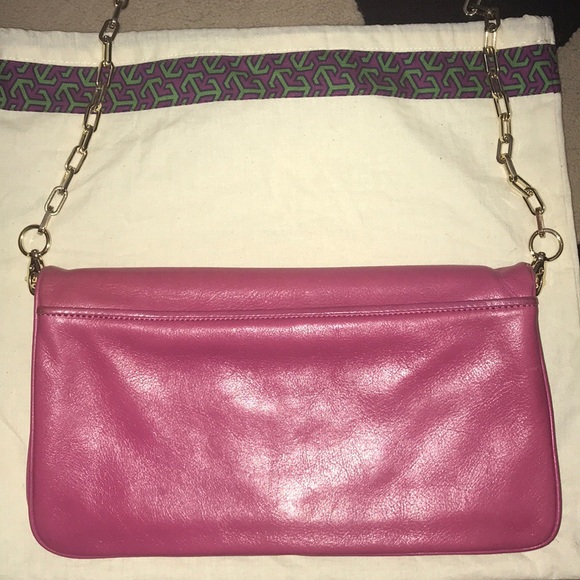 Tory Burch pink Bombe Reva clutch purse - Picture 3 of 7